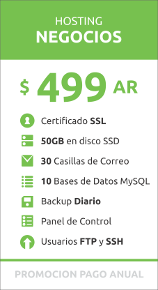 Hosting Negocios Anual