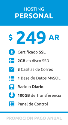 Hosting Personal Anual